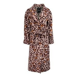 NWT $3610 Canessa cashmere animal print coat